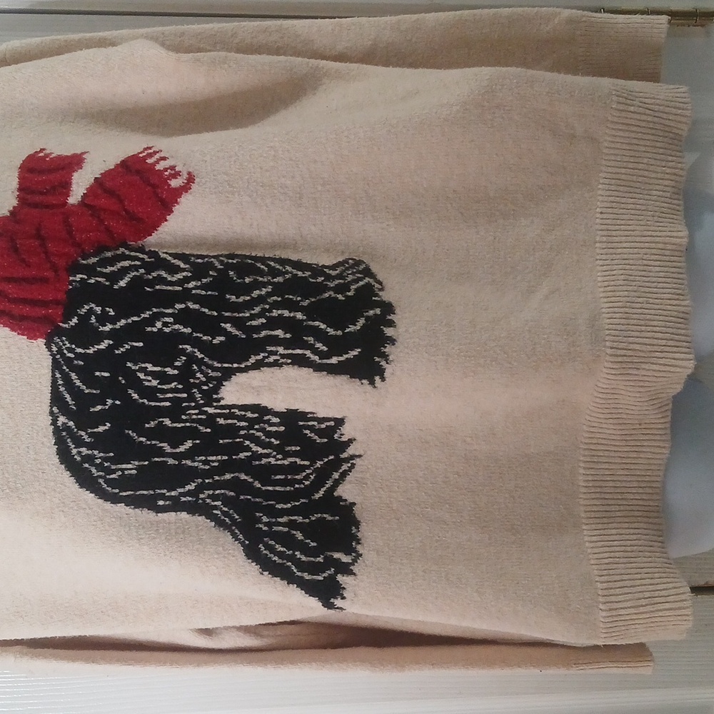 Loft Afgan hound beige camel sweater Sz L EUC - Picture 2 of 8